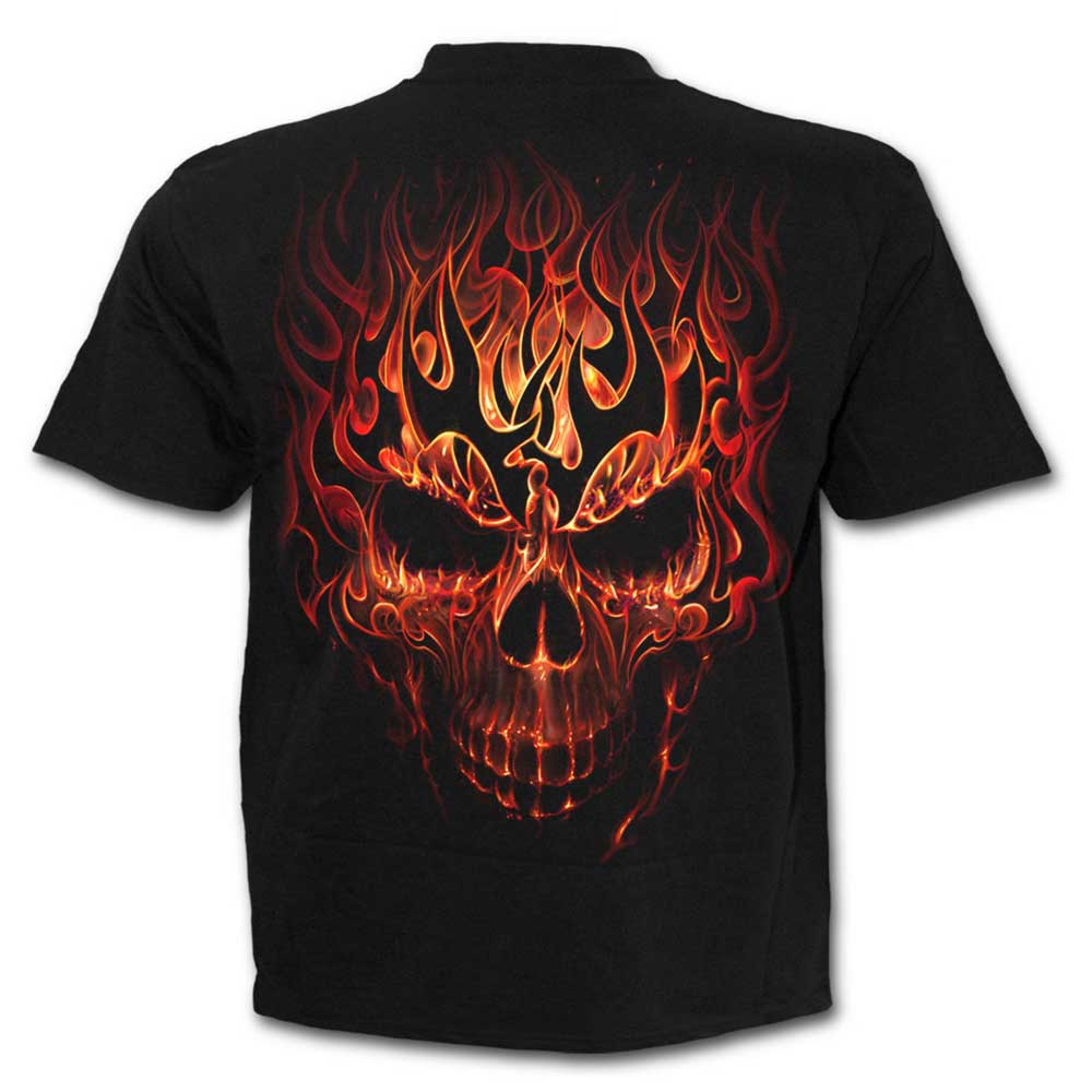 Spiral - SKULL BLAST Mens T-shirt - Black
